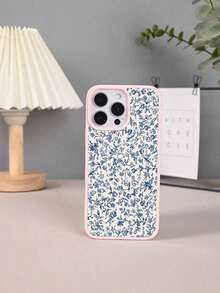 Teléfono 1PC GALLAPLE Teléfono móvil con estampado de flores pequeñas azules, diseño magnético con material anticaídas, a prueba de golpes y arañazos, compatible con X/XS/XSMAX/11/11pro/11promax/X/XS/XSMAX/11/11pro/11promax/12/12pro/12promax/13/13pro/13promax/14/14plus/14pro/14promax/15/15plus/15pro/15promax/16/16plus/16pro/16promax - Negro - Ver 8