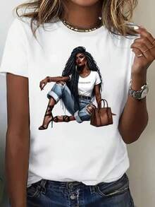 Women T-Shirts - Black - View 11