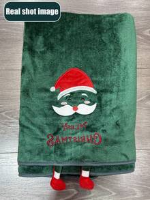 1 pezzo/2 pezzi Asciugamano da bagno in pile di corallo super morbido con disegni di pupazzo di neve, renna, Babbo Natale. Asciugatura rapida, non sfilacciante, adatto per sauna, ad alta assorbenza, leggero, asciugamano per ospiti, decorazione da bagno, regalo di Natale. Dimensioni asciugamano: 34*75cm, Dimensioni asciugamano da bagno: 70*140cm. Asciugamani da doccia per salone di bellezza, hotel, sport, essenziali per la casa, cura della pelle - Verde - Visualizzare 8