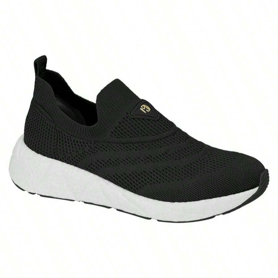 Adana Modare Women's Slip-On Sneakers Ultracomfort Work Style Easy Fit - 黑色 - 查看 1