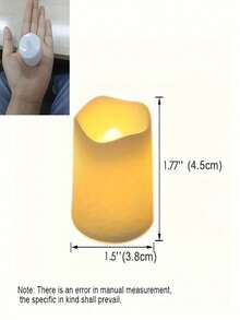 24pcs LED Warm Light Flameless Candle Lights, Suitable For Gifts, Holidays, Home Decor - Weddings, Living Room, Bedroom, Halloween, Thanksgiving, Birthday Presents, Dining Table Decoration