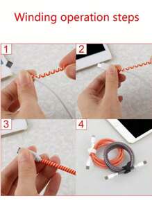1pc 1.4M Laser Protection Sleeve, Protects Charging Cable, Data Cable, Charger, DIY Accessory