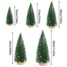 1/3 件 10/20 厘米圣诞树桌面装饰，适用于圣诞新年派对家居 DIY 桌面工艺装饰用品