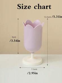 1pc Tulip Makeup Shaun Storage Box Pen Holder Makeup Brush Organizer, Photography Prop - Multicolor - View 4