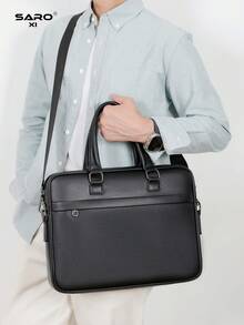 saroxi Japanese Ins Style Shoulder Crossbody Bag, Unisex Functional Bag, Fashion Versatile Student Dark Style Workwear Bag, Suitable For Shopping, Wallet, Shopping, Young Women, College Students, Beginners, White-Collar. Suitable For Office, University, Work, Business, Commuting, Outdoor Activities, Travel And Outings - Black - View 4