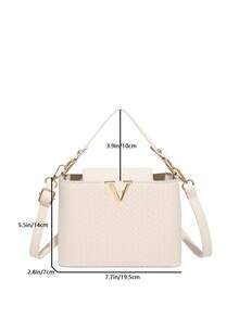 奢华女士手提包品牌包编织高品质编织女式托特包2025新款小众时尚百搭单肩大容量时尚托特包新款大包INS搭配单品包复古休闲街头风小众托特包手提包简约明星同款亮面高端品质斜挎包夏季斜挎托特包2025新款女士优雅包编织大容量妈妈包时尚质感个性女士枕头包，女士时尚包包 - 米色 - 查看 3