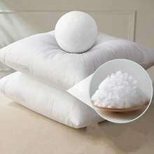 Pack Of 1/2/4 - White Silk And Cotton Pillow Core - Highly Elastic, Soft And Fluffy Silk And Cotton Decorative Pillow, Home Textiles - Soft And Fluffy Pillow Core, Antibacterial And Anti-Mite - No Deformation - Home Use - Soft And Comfortable Neck Pillow, Suitable For Bed, Sofa, Bedroom, Car, Travel And Other Home Decorations, Multiple Sizes, Two Styles Available - A Gift Of Love - trắng - Xem 7