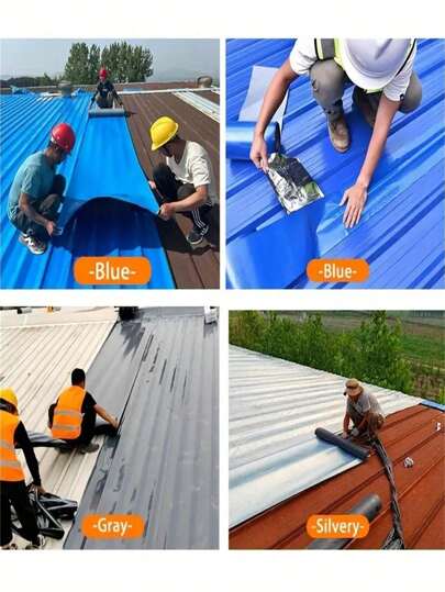 1/2卷防水、耐热、防锈超强粘性修补胶带，耐高温，适用于家庭、工厂、金属表面、屋顶和铁皮裂缝密封、防漏、家用物品