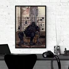 1 pieza Pintura en lienzo con imagen vintage de Dorohedoro, el clásico dibujo animado, para decoración de habitación o dormitorio, sin marco