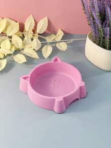 Tazón de plástico con diseño de cara de gato de 4 colores para perros pequeños - Multicolor - Ver 6