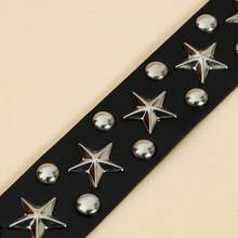 1 Retro Punk Style Metal Buckle Wide Black Belt, Suitable For Women To Pair With Jeans, Shorts, Skirts, And Casual Fashion Accessories. - 1個 - 查看 6