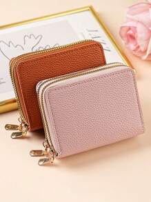 Letter Graphic Multi-Card Card Organizer Storage Cards Slim Lightweight Portable Cash ID Card Card Coin Pocket Short Wallet Small Pouch Small Pocket Wallet For Birthday Gift Teenagers For College Student School Student Wallet Small Wallet Teacher Gifts Gift For Girlfriend Gifts Gift Bag Present For Teachers School Supplies Teacher Gifts