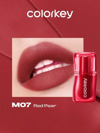 COLORKEY Labial de barro sedoso y cremoso, Barra de labios, Bruma, Brillo de labios, Suave, Larga duración, Multiuso, Barro para mejillas y labios, Rubor en crema para mejillas, Textura de crema de pudín glutinoso, Barra de labios mate aterciopelada, Alto pigmento, Larga duración, Ligero, Labial líquido, Navidad, Regalos de Navidad, Maquillaje