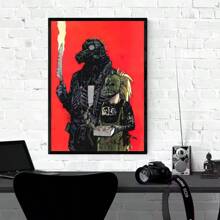1 pieza Pintura en lienzo con imagen vintage de Dorohedoro, el clásico dibujo animado, para decoración de habitación o dormitorio, sin marco