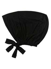 1pc Women's Solid Color Modal Headband With Adjustable Drawstring, Suitable For Daily Wear