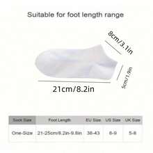 10 Pairs Of Black, White, Gray, And Thin Men's Sweat Absorbing Socks - Comfortable And Soft Solid Color Socks For Daily Use By Men And Women, Perfect For Business Travel And Vacation, Lightweight Ankle Socks - 白色 - 查看 3