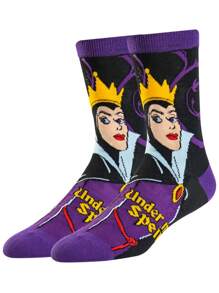 Disney 1 Pair Authentic Villain Character Socks, Cartoon Christmas & New Year Socks For Men, Superhero Socks, Creative & Interesting Socks, Socks - Multicolor - View 2