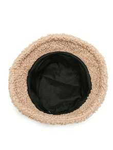 قبعة شتوية فرائية جديدة للنساء، قبعة بيني سميكة من الفرو المنغولي ذات لون أحادي موضة أوروبية وأمريكية للخريف/الشتاء متعددة الاستخدامات