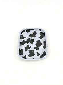 Wielokolorowa, wzorzysta, kwadratowa metalowa taca, materiał metalowy, nadaje się do papierosów, narzędzi do manicure, biżuterii, pędzelka do lakieru do paznokci, kryształków, praktyczny i dekoracyjny dodatek - Wielokolorowe - Zobacz 13