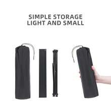 TARKA Masă pliabilă pentru camping în aer liber, petrecere, picnic, grătar, birou pliabil portabil, masă portabilă din aluminiu ultraușoară de înaltă rezistență - Negru - Vizualizare 6