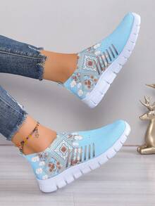 Nuevos tenis de punto para mujer, suela suave, transpirable, desodorante, ligero, casual de moda, calzado deportivo de corte bajo, calzado casual para mujer, zapatos deportivos de tela transpirable, suela suave, cómodos, zapatos de malla hueca, calzado de corte bajo para todas las estaciones, adecuado para exteriores, deportes, uso diario, apto para todas las estaciones, zapatos tipo calcetín de tela de punto