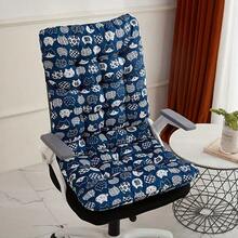 1PC One-Piece Seat Cushion, Back Support Integrated Office Thickened Chair Cushion Recliner Rocking Chair Long Cushion Rattan Chair Cushion - Multicolor - View 12