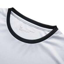 Under Armour Unisex T-Shirt, Football Knit Short Sleeve, Lightweight For Daily Workout And Fitness, 25500510-100 - White/gradient - View 3