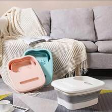 1 pieza Bañera plegable para pies, bañera plegable para pies para el hogar, cubo portátil para remojar los pies con función de masaje de pies, regalo de cumpleaños/festivo (color/estilo aleatorio) - Multicolor - Ver 4
