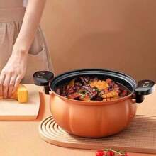 Multi-Function Pumpkin Pot, Large Capacity Soup Pot, Stew Pot, Non-Stick Pot, Pressure Cooker, Suitable For Home Use, Electric & Gas Stove