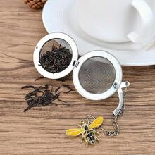 Stainless Steel Mesh Tea Infuser, 2.1 Inch Tea Ball With Honey Bee Pendant Tea Strainer Tea Diffuser Tea Steeper For Filtering Tea,Tea Infusers For Loose Tea (Bee, 2PC)
