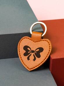 1 件别致的蝴蝶图案 PU 钥匙扣，可定制首字母女士钥匙扣，送给家人、朋友和情侣的理想情人节礼物 - 彩色 - 查看 10