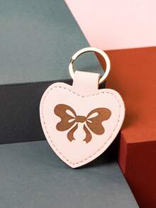 1 件别致的蝴蝶图案 PU 钥匙扣，可定制首字母女士钥匙扣，送给家人、朋友和情侣的理想情人节礼物 - 彩色 - 查看 14