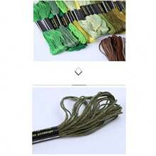 Z2Friendship Bracelet String 50 Skeins Rainbow Color Embroidery Floss Cross Stitch Embroidery Thread Cotton Floss Bracelet Yarn Craft FlossZ2 - Rainbow - View 6