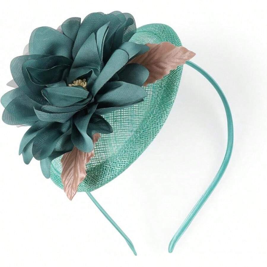 Fascinators Hats Women,Tea Party Fascinator Hair Clip With Feathers Wedding,Derby Hats Headbands - Style6-green - View 1