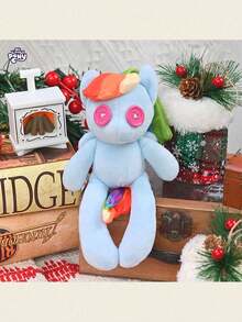 Hasbro Plüsch Hängedekoration - Hearth's Warming Night Serie, Regenbogen Dash, 18 cm, weiches Plüschtier, Weihnachtsdekoration, Geburtstagsüberraschung, Geschenk für Fans - Blau - Übersicht 7