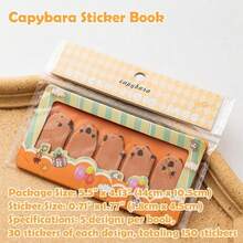 AIOKL Cute Animal Park Reusable Funny Sticky Post Notes 6pad 900 Sheets School