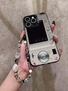 Ốp lưng điện thoại thiết kế radio cá nhân tương thích với iPhone 16 Pro Max, 15/14 Plus, 13, 12, 11 - Khung đen Xám bạc - Xem 4