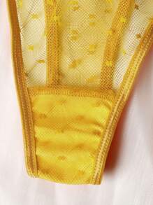 女士性感刺绣泰迪熊睡衣套装