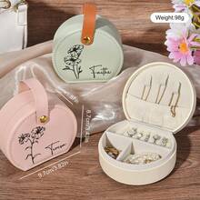 Customized Travel Jewelry Box, Earring Box, Ring Box, Necklace Storage Box, Leather Jewelry Box, Bridesmaid Gift Box (For Sisters And Friends), Holiday Calendar