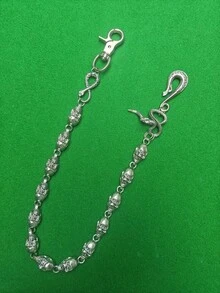 2025 New Model Original Double Snake Skull Pants Chain Fashion Male Woman Rock And Roll Y2K Luxury Accessories Key Chain