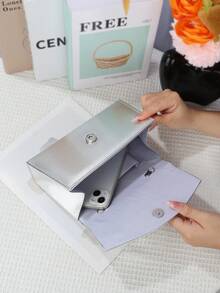 闪亮手拿包，适合正式场合和盛会，优雅时尚，女士手提包，非常适合派对、婚礼、盛会、正式晚宴，可搭配婚纱、正式礼服、舞会礼服、生日礼服。 - 銀色 - 查看 8