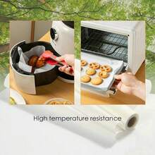 5m/10m/20m White Baking Paper Silicone Oil Paper Double-Sided Puff Pastry Oil-Absorbing Grill Oven Steamer Paper Air Fryer Kitchen Air Fryer Liner Air Fryer Paper Air Fryer Air Fryer Ideal For Grilling, Air Frying And Kitchen Use | Ideal For Home, Restaurant And Outdoor Activities Silicone Oil Coating - Kitchen Accessories And Home Kitchen Supplies Back To School Season,