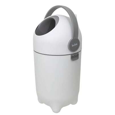 Lixeira Anti Odor Buba Cor Branco Papeleira 50x28cm 10L