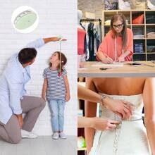 1Pcs 60 Inch 1.5 Meter Tape Measure Measuring Tape For Body Fabric Sewing Tailor Cloth Knitting Craft Weight Loss Measurements Retractable, Small Push Button Dual Sided Tape Measure (Blue Green Pink)