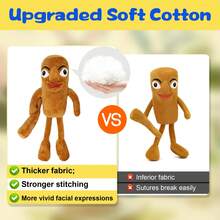 2PC Italian Brainrot Plush,Tralalero Tralala And Tung Tung Tung Sahur Inspired Plush Toy,Soft Cute Stuffed Animals Toy Gifts For Kids And Adults Halloween Toys - 2個 - 查看 5