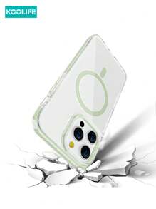 Koolife 1 件高透明度 2.0 毫米 PC 背板，带磁性无线充电、可拆卸挂绳孔支架、侧面彩色镶嵌、模制镜头框架、全覆盖手机保护壳，兼容 17 ProMax/17/17 Pro/17 Air/16/16 Pro/16 Plus/16 ProMax/11/11 Pro/11 ProMax/12/12 Pro/12 ProMax/13/13 Pro/13 Plus/14/14 Pro/14 Plus/14 ProMax/15/15 Pro/15 Plus/15 ProMax