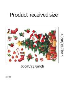 1 قطعة صندوق هدايا حلوى سانتا كلوز شجرة عيد الميلاد ملصق ديكور الثلاجة والجدران - لاصق ذاتي من مادة البي في سي، ديكور عيد الميلاد المعاصر للغرفة المعيشة والنوم - ملصق حفلة عيد الميلاد المثالي، ديكور المنزل في عيد الميلاد | تصميم عيد الميلاد المعاصر | مادة البي في سي، ديكورات عيد الميلاد المنزلية ديكورات عيد الميلاد ملصقات ملصقات الحائط ديكور الغرفة ديكور الحائط - متعدد الألوان - مشاهدة 12