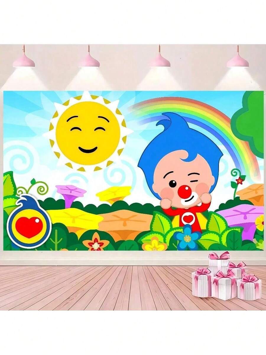 Plim Plim Birthday Party Backdrop For Photography Background Birthday Decor - z1 - 查看 1