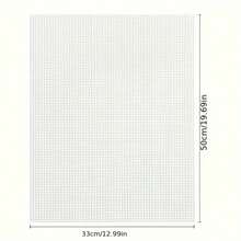 5 Piezas de Malla Plástica de 33x50cm para Ganchillo y Manualidades de Costura DIY, Accesorios de Costura Hechos a Mano, Regalos con Diseños de Corte Libre, Malla Plástica para Bolsas de Ganchillo y Forro - Malla de agujero pequeño blanca de 2,5 mm - 5 piezas - Ver 5