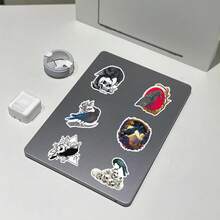 50pcs Gothic Raven Cartoon Animal Dark Horror Halloween Scrapbooking Stickers For Phone Case Decoration - Multicolor - View 10